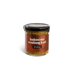 Živina Indonéská rendang kari pasta jemně pálivá pro kari s kokosovým mlékem, 140g