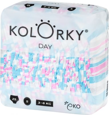 Kolorky Daily - velikost M, 21ks - Design: Barvy