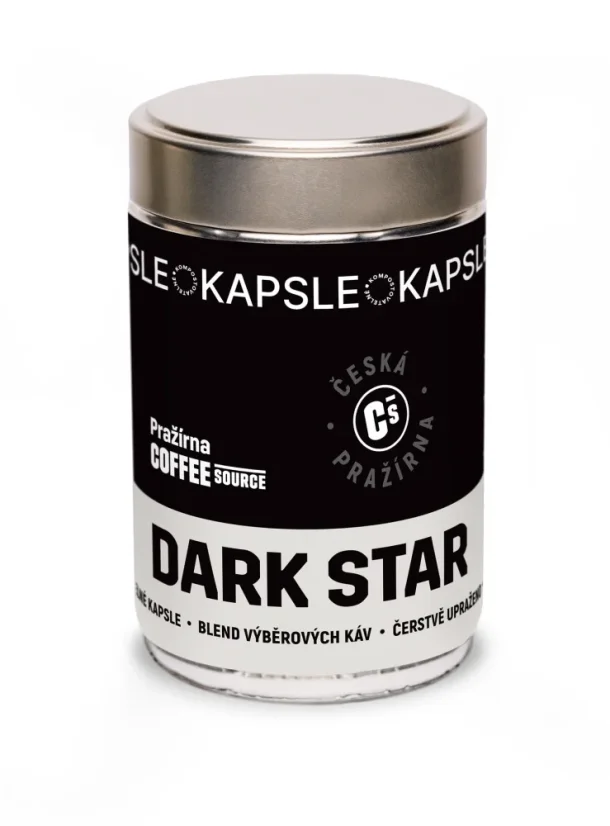 Coffee Source Výběrové espresso kapsle Dark Star, 23ks