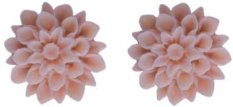 Flowerski Náušnice Coral pink, 1 pár