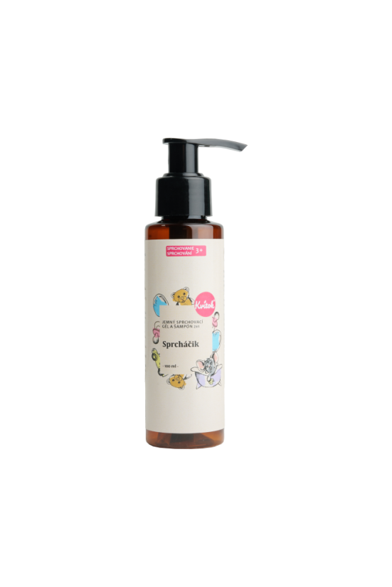 Kvítok Jemný sprchový gel a šampon 2v1 - Sprcháček, 100ml
