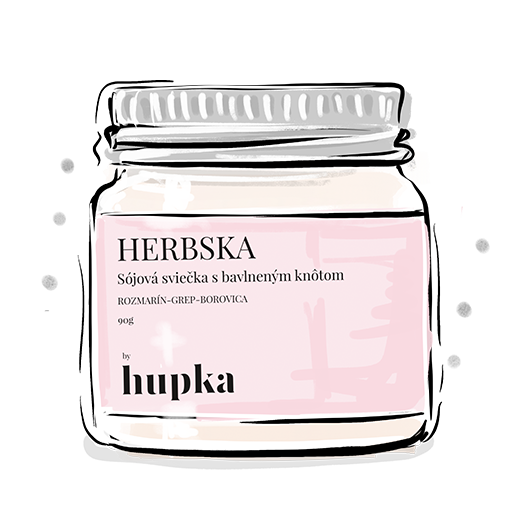 Herbs by Hupka Herbska - svíčka ze sojového vosku, 90g