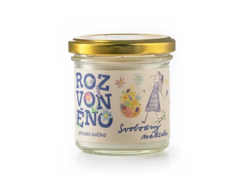 Rozvoněno Svobodný nádech - přírodní svíčka s borovicí, 130ml