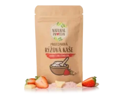 NaturalProtein Proteinová rýžová kaše - Jahoda a bílá čokoláda, 60g
