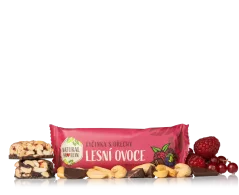 NaturalProtein Ořechová tyčinka - Lesní ovoce, 40g