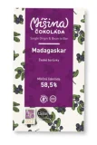 Mléčná 58,5% Madagaskar s českými borůvkami, 50g