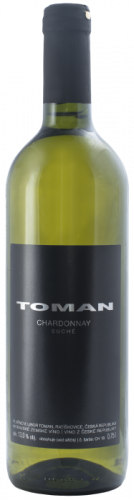 Víno Toman Chardonnay 2021 suché, 0,75l
