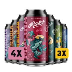 Raks Multi Pack - Maracuja, Levandule, Malina, Cola, Kaktus, Ananas, Borůvka