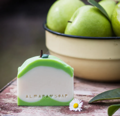 Almara Soap Green Apple - tuhé přírodní mýdlo
