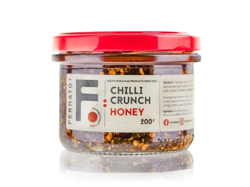 FerMato Sečuánský chilli olej - Crunch Crunch Honey, 200g