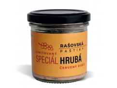 Paštiky Rašovská Limitovaná edice Hrubá Červený rybíz, 115g