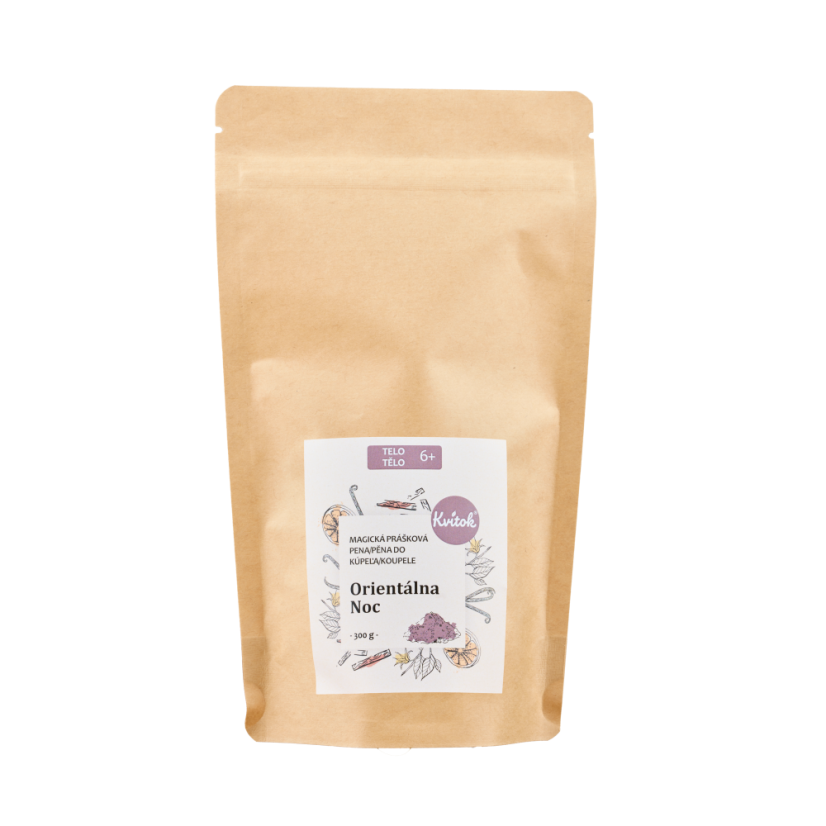 Kvítok Magická pěna do koupele v prášku – Orientální noc, 300g