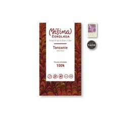 Míšina čokoláda Tmavá čokoláda 100% Tanzanie, 50g