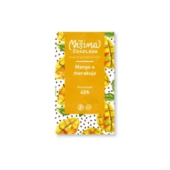 Míšina čokoláda Bílá čokoláda 40% s mangem a marakujou, 50g