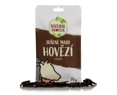 NaturalProtein Sušené maso - hovězí s pepřem, 25g