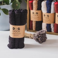 DogDock Ručníky na tlapky, velikost M, 3ks - černá