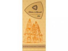 Steiner&Kovařík Mléčná čokoláda s pravou vanilkou, 45g