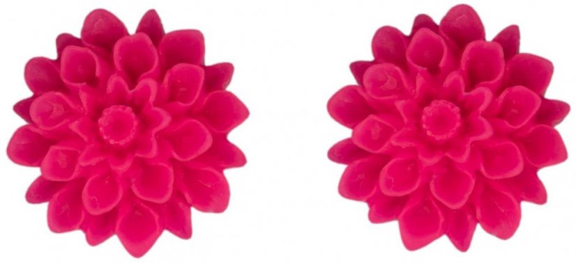 Flowerski Náušnice Crazy pink, 1 pár