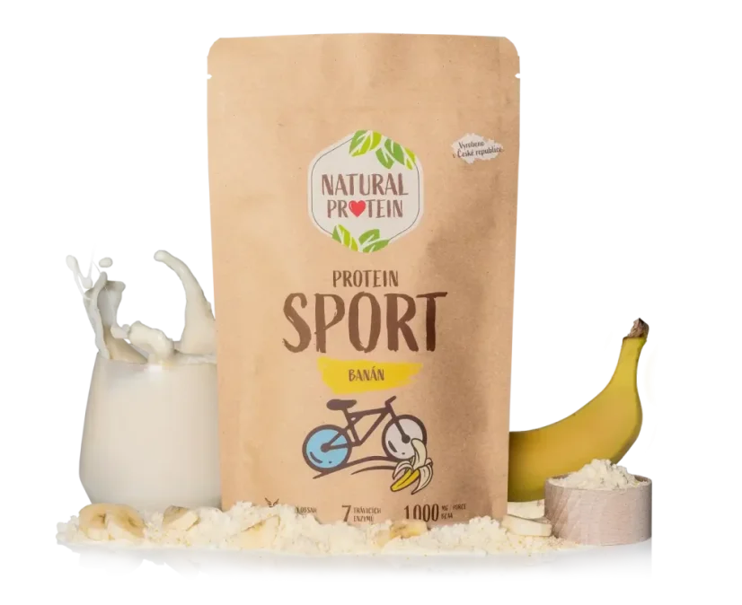 NaturalProtein Protein Sport - Banán, 350g
