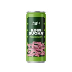 Loklok Kombucha Matcha Grep Plechovka, 330ml