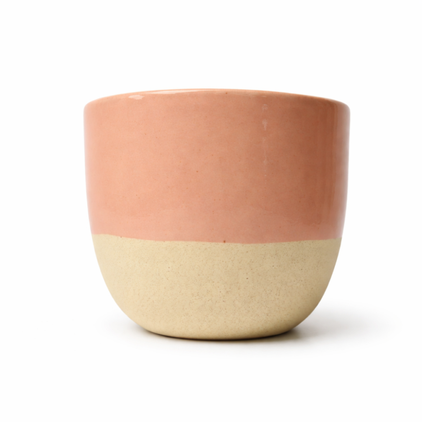 Keramický hrníček na cappuccino světle růžový Andream Ceramics, 160-200ml