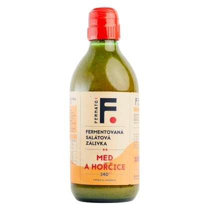 FerMato Fermentovaná rajčatová omáčka - Med a hořčice, 340ml