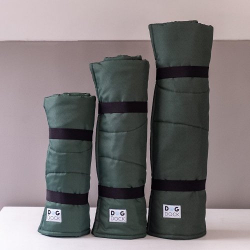 DogDock Cestovní deka BASIC pro psy - zelená - Velikost deky: velikost S (80x60cm)