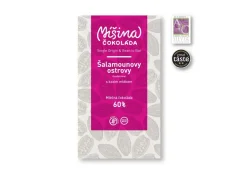 Míšina čokoláda Mléčná čokoláda 60% Šalamounovy ostrovy s kozím mlékem, 50g