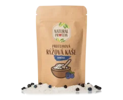 NaturalProtein Proteinová rýžová kaše - Borůvka, 60g