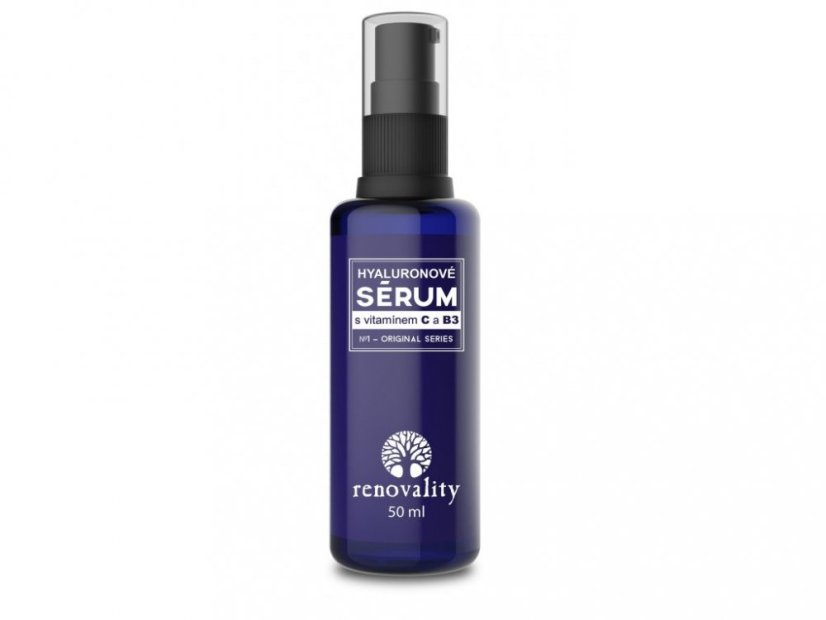 Renovality Hyaluronové sérum s vitamínem C a B3, 50ml