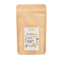 Kvítok Magická pěna do koupele v prášku – Citrusová bomba, 60g