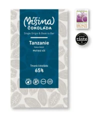 Míšina Tmavá čokoláda 65% Tanzania s mořskou solí, 50g