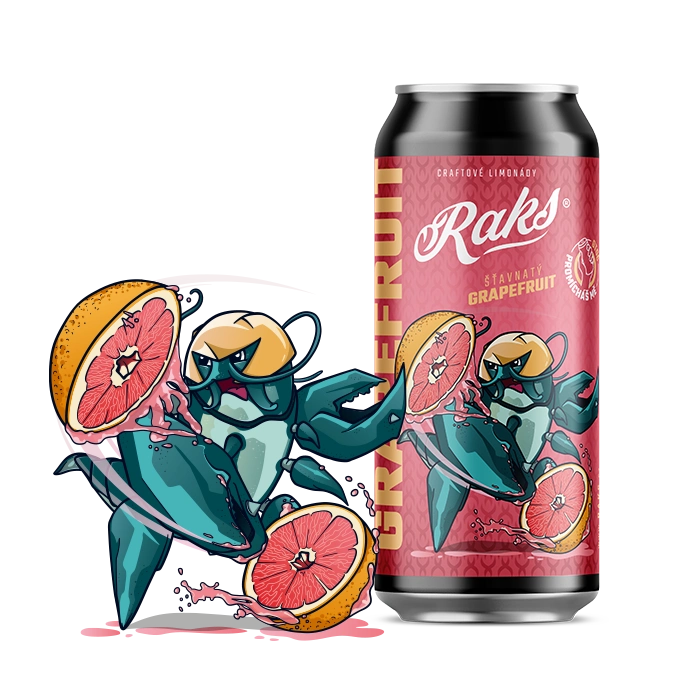 Raks Limonáda Šťavnatý Grapefruit, 500ml