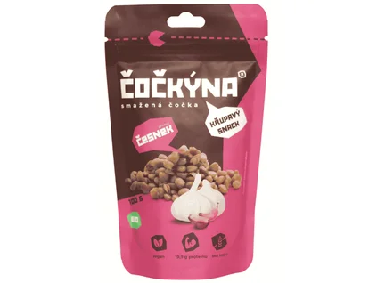 Čočkýna Křupavá Čočka BIO - česnek, 40g
