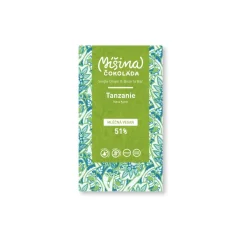 Míšina čokoláda Veganská mléčná čokoláda 51% Tanzanie, 50g