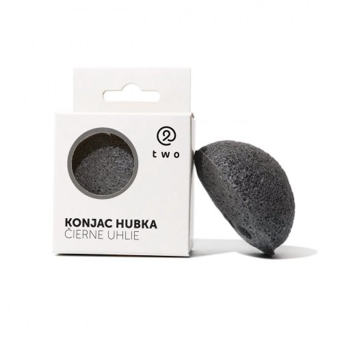 Two Cosmetics Konjaková houbička - černé uhlí