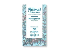 Míšina čokoláda Cukrfree mléčná čokoláda 70% Madagaskar s kokosem a jablky, 50g