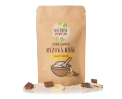 NaturalProtein Proteinová rýžová kaše - Banán a čokoláda, 60g