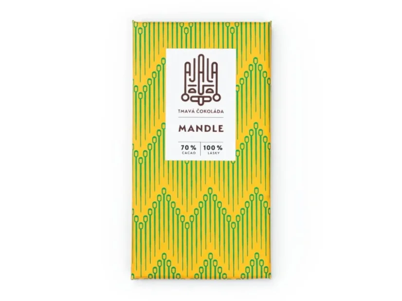 Ajala Mandle - 70% hořká čokoláda, 45g