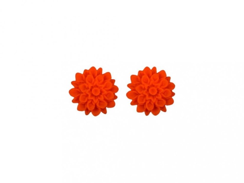 Flowerski Náušnice Orange neon, 1 pár