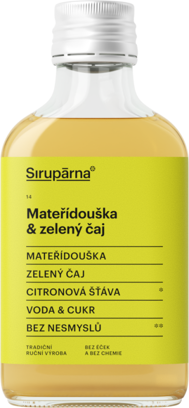 Sirupárna Mateřídouška & zelený čaj, 100ml