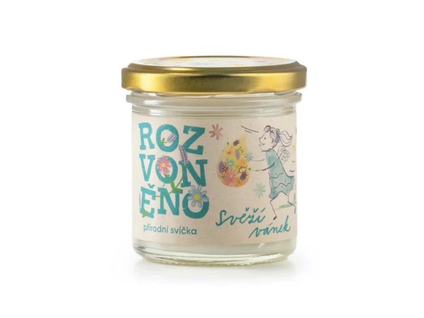 Rozvoněno Svěží vánek - přírodní svíčka s eukalyptem a citronem, 130ml