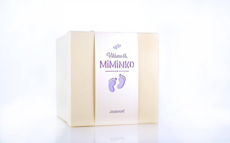 Jannami MimiBox - prázdný dárkový box s hračkou - Varianta boxu: Modrý box - kluk