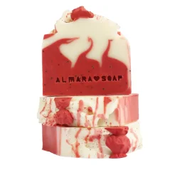 Almara Soap Strawberry & Cream - tuhé přírodní mýdlo