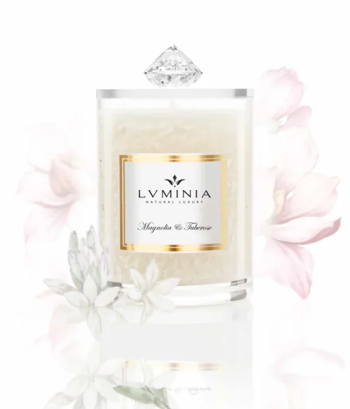 Luminia Přírodní vonná svíčka Magnolia & Tuberose, 260g