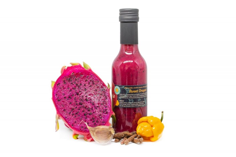 Chilli Pikanterie Chilli omáčka Sweet Dragon s dračím ovocem a Trinidad Moruga Scorpion, 190g