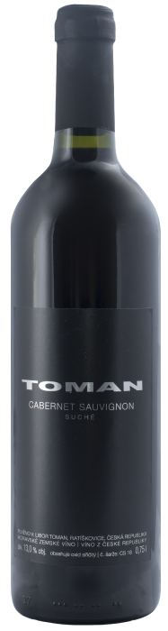 Víno Toman Cabernet Sauvignon 2022 suché, 0,75l