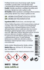 Nobilis Tilia Aroma osvěžovač vzduchu Detox, 100ml