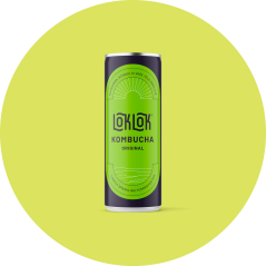 Loklok Kombucha Originál Plechovka, 250ml