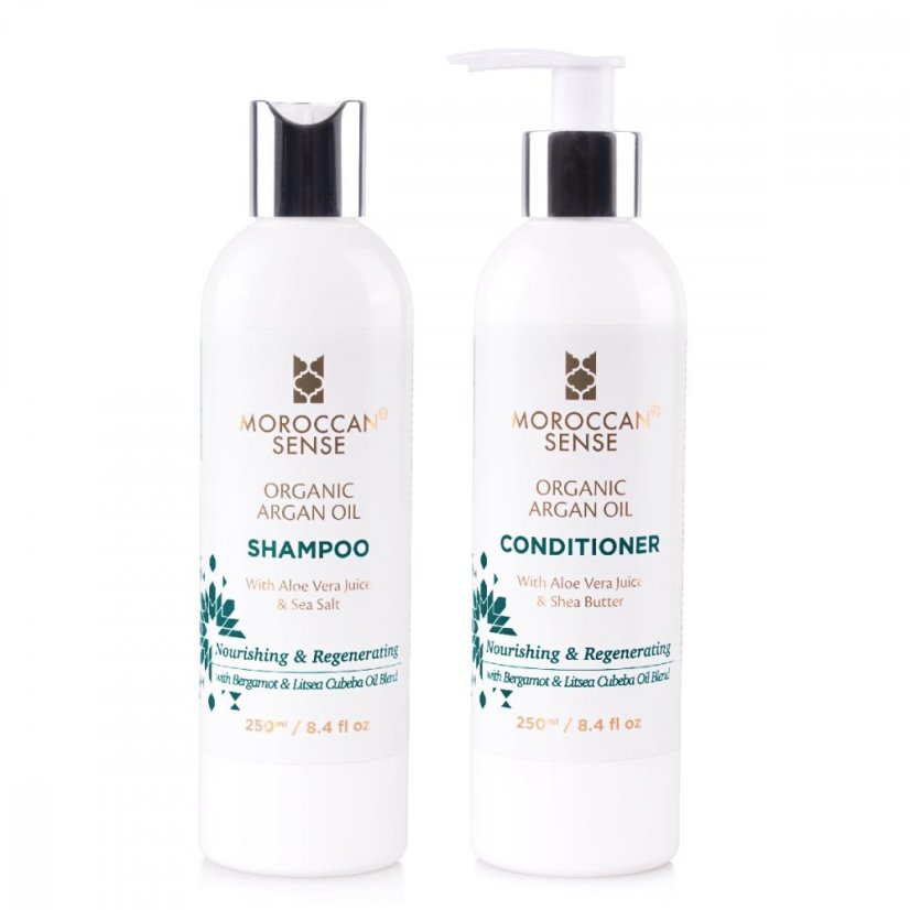 Moroccan Sense Organický šampon s arganovým olejem a extraktem z Aloe Vera, 250ml